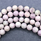 Light Purple Kunzite Beads 8/10/12mm Round Natural Loose Stone Bead