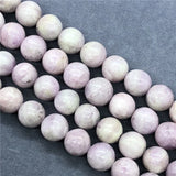 Light Purple Kunzite Beads 8/10/12mm Round Natural Loose Stone Bead