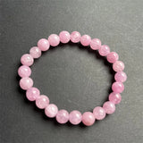 Purple Kunzite Bracelet Natural Stone Beads Spodumene Jewelry