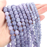 Lavender Stone Beads Round Loose Beads for Jewelry Making DIY Bracelet