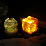 Resin Sphere & Square Lamp Silicone Mold Set with USB Power