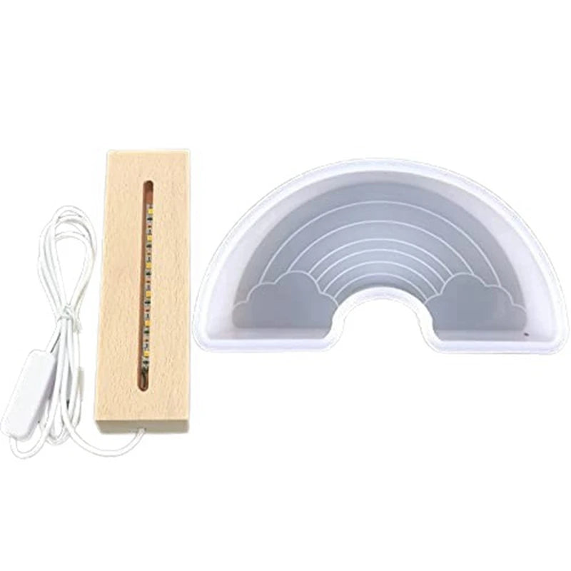 Resin Molds LED Night Light Silicone Base DIY Epoxy Art Decor