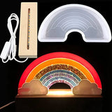 Resin Molds LED Night Light Silicone Base DIY Epoxy Art Decor