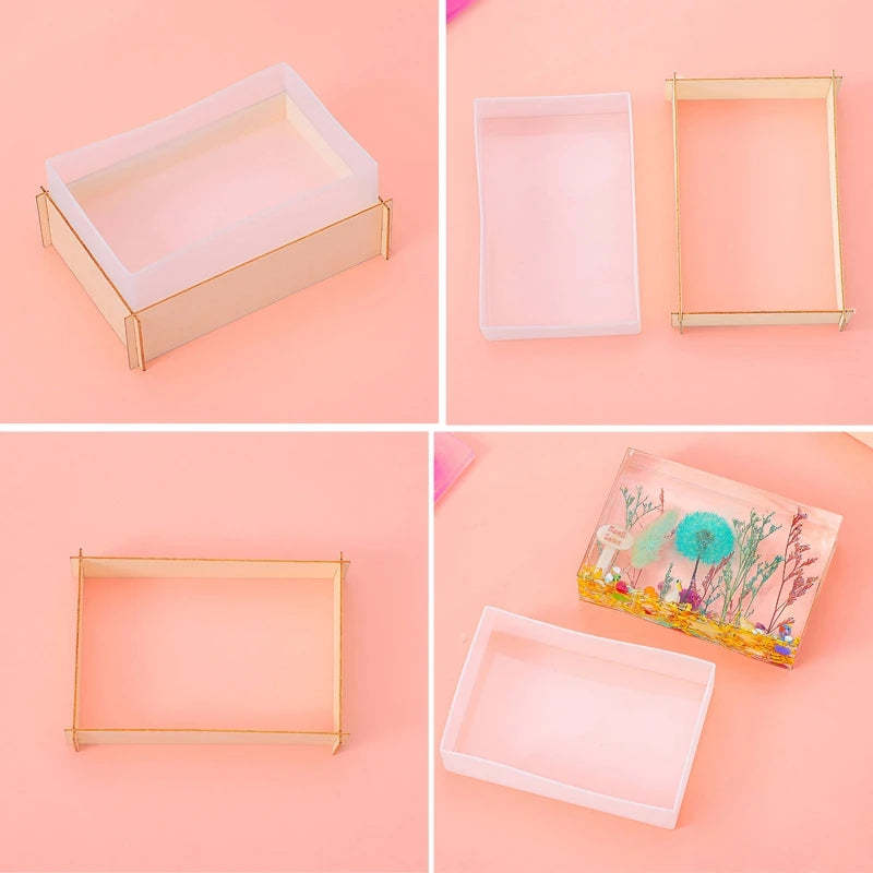 Light Resin Silicone Mold Kit USB Cable Desk Lamp Ornament DIY Crafts Wedding