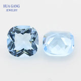 Sea Cushion Princess Cut Glass Beads 4x4~15x15mm