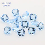 Sea Cushion Princess Cut Glass Beads 4x4~15x15mm