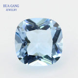 Sea Cushion Princess Cut Glass Beads 4x4~15x15mm