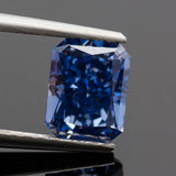 Tanzanite Radiant Crushed Ice CZ 4K Cut 5A+ for Jewelry Making