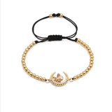 Yellow Moon Honeybee Bracelet with Cubic Zirconia