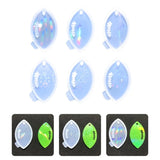 Light Shadow Keychain Silicone Mold with Hole Keyring Pendant Mold
