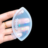 Light Shadow Keychain Silicone Mold with Hole Keyring Pendant Mold