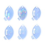 Light Shadow Keychain Silicone Mold with Hole Keyring Pendant Mold