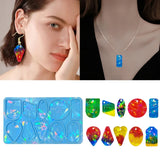 Light and Shadow Keychain Silicone Mold with Hole for Keyring Pendant