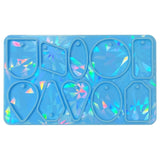 Light and Shadow Keychain Silicone Mold with Hole for Keyring Pendant