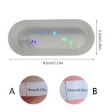 Light & Shadow Silicone Mold for DIY Keychain Resin - Rectangle Shape
