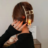 Vintage Style Lantern Palace Pearl Tassel Hairpin