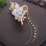Light Flower Tassel Hair Clip, Sen Claw, Hairpin, Shark Clip