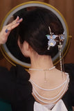 Light Flower Tassel Hair Clip, Sen Claw, Hairpin, Shark Clip