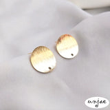 Frosted Light Color Bump Discs Earrings DIY Jewelry Accessories