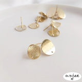 Frosted Light Color Bump Discs Earrings DIY Jewelry Accessories