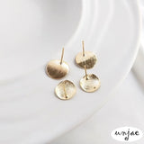Frosted Light Color Bump Discs Earrings DIY Jewelry Accessories