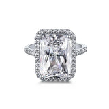 925 Silver Moissanite Ring Women's Engagement