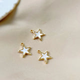 Mother-of-Pearl Inlaid Pendant DIY Earrings Necklace