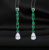 Elegant S925 Silver Needle Water Drop Earrings