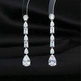 Elegant S925 Silver Needle Water Drop Earrings