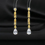 Elegant S925 Silver Needle Water Drop Earrings