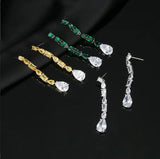 Elegant S925 Silver Needle Water Drop Earrings