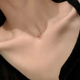 Horseshoe Pendant Necklace U-Shaped Female Niche Sense Clavicle Chain