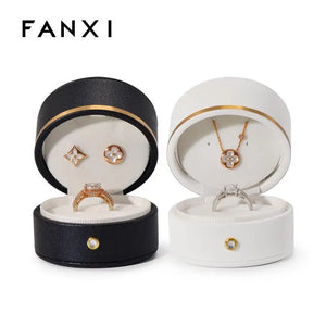 Elegant PU Jewelry Box for Earrings and Rings