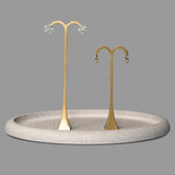 Metal earrings shelf display stand - jewelry props