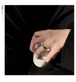 Adjustable Couples Finger Ring Light Niche Delicate Opening Female Ring