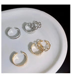 Adjustable Couples Finger Ring Light Niche Delicate Opening Female Ring