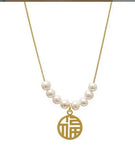 Fupai Natural Pearl Necklace Women's Sweater Chain Clavicle Chain