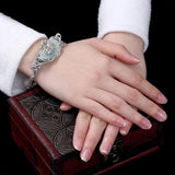Noble S925 Sterling Silver & Tian Jade Bracelet Retro Wristband