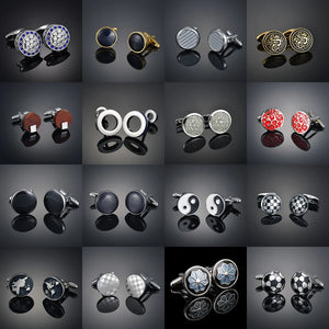 French Button Cufflinks for Men's Wedding Dress