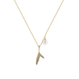 Elegant Fishtail Necklace with Pearl for Versatile Style