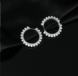 Pearl Geometric Earrings Women's Lace Jewelry