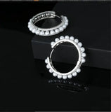 Pearl Geometric Earrings Women's Lace Jewelry