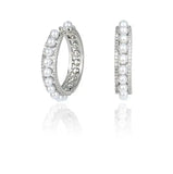 Pearl Geometric Earrings Women's Lace Jewelry