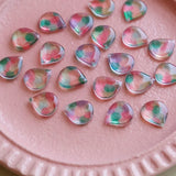Japanese Handmade Watercolor Dripping Glue Pendant Earrings DIY Accessories
