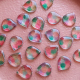 Japanese Handmade Watercolor Dripping Glue Pendant Earrings DIY Accessories