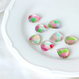 Watercolor Fat Water Droplets Pendant Earrings DIY Accessories