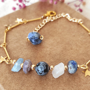 Scorpio Zodiac Anklet - Adjustable Natural Stone Anklet