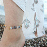 Scorpio Zodiac Anklet - Adjustable Natural Stone Anklet
