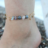 Scorpio Zodiac Anklet - Adjustable Natural Stone Anklet