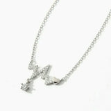 Zircon Necklace Pendant 925 Sterling Silver Round Jewelry